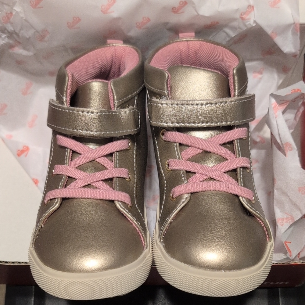 New See Kai Run Hudson Pink and Gold